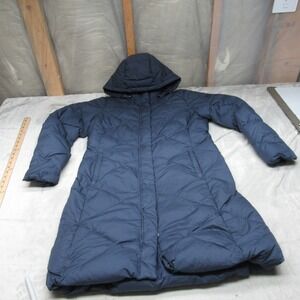 North Face Down Jacket Womens Large Blue Quilted Insulated Miss Metro Parka II
